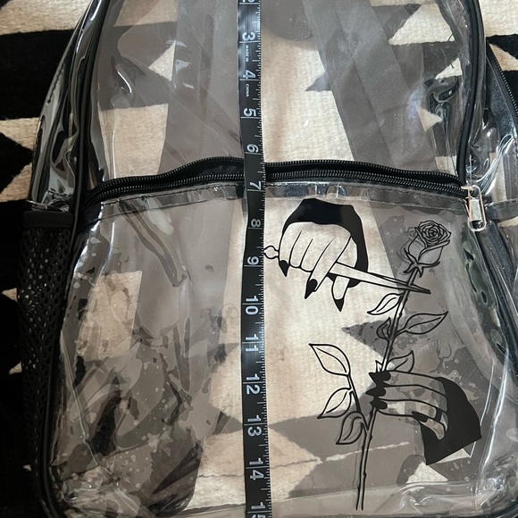 Morticia Addams Rose backpack - Picture 3 of 4